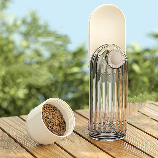 2-in-1 Portable Pet Water Bottle Cup for Travel.