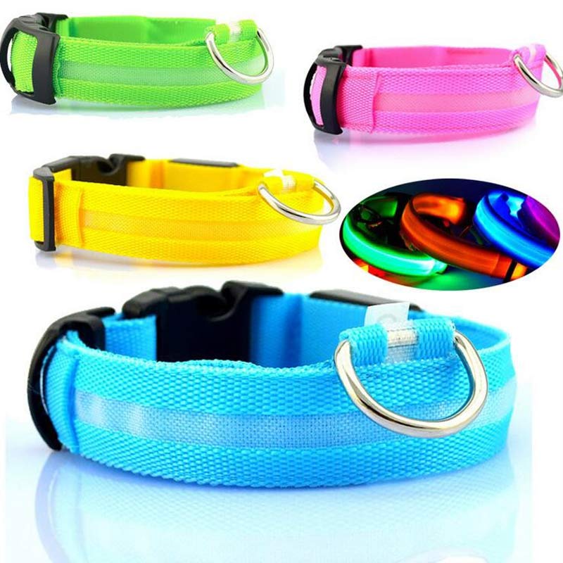 LED Luminous Dog Collar – Adjustable Night Safety Glow for Pets