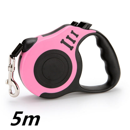 Automatic Retractable Pet Leash: Durable Heavy-Duty Safety Walking Traction Rope