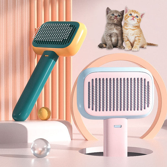 Pet Cat & Dog Grooming Brush – Hair Removal Massage Comb