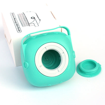 Refillable Silicone Dog Bath Brush: Shampoo Dispensing Massage Glove for Pet Grooming