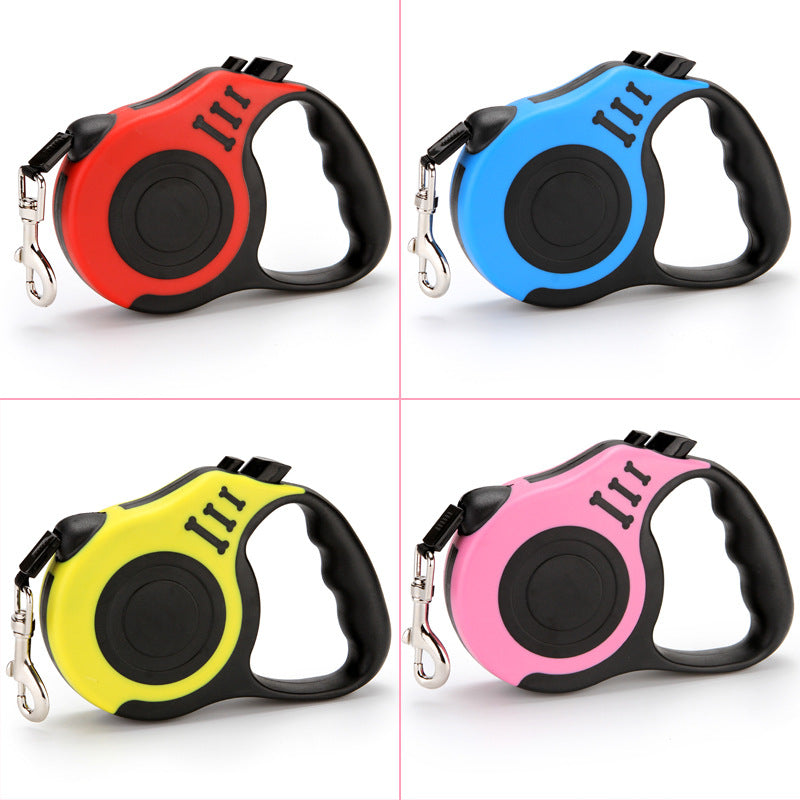 Automatic Retractable Pet Leash: Durable Heavy-Duty Safety Walking Traction Rope