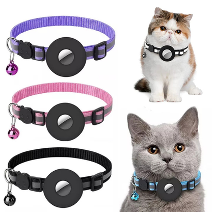 Reflective AirTag with Waterproof Collar for Cats Dogs Puppies Kittens