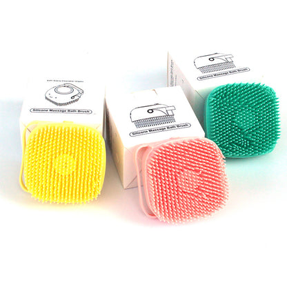 Refillable Silicone Dog Bath Brush: Shampoo Dispensing Massage Glove for Pet Grooming